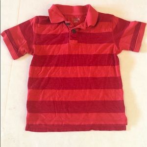 Boys red stripe shirt